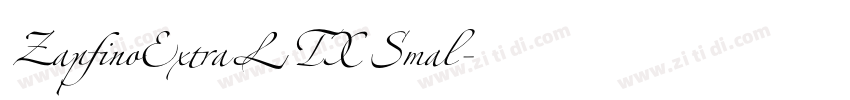 ZapfinoExtraLTX Smal字体转换